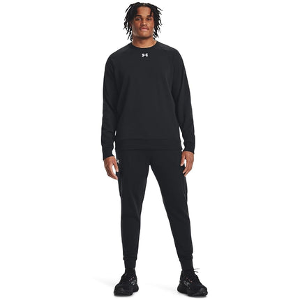 Under Armour Men's UA Rival Fleece Crew Shirt Black