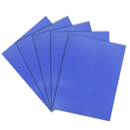 uxcell Corrugated Plastic Sheets,3mm Blue Blank Ya