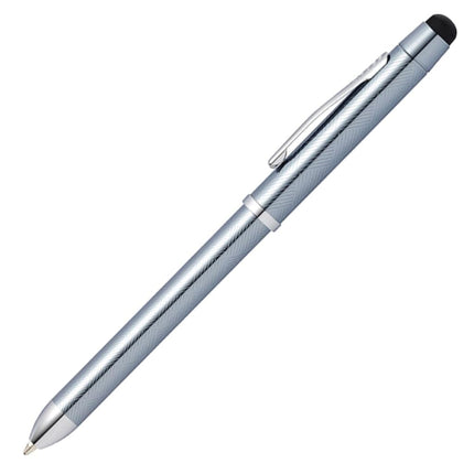 Bolígrafo multifunción CROSS Tech3+ grabada en acero Frosty con puntero táctil, incluye estuche de regalo prémium – Bolígrafo y portaminas rellenables de punta mediana