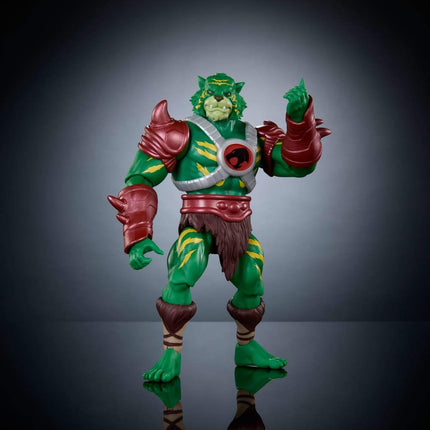 Masters of the Universe Origins & Thundercats Action Figure, Battle Cat Man Toy, 1980s Brand Crossover, 5.5-inch Posable with Battle Claws, Mini Comic