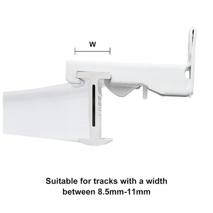 Supports muraux KXLife pour rail de rideau flexible, Quincaillerie de fixation murale pour rail de rideau pliable (20 PCS)