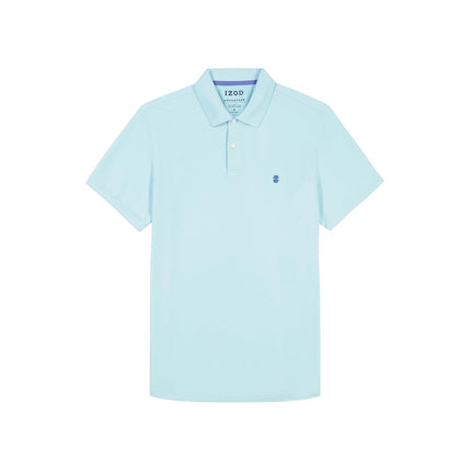 Izod Men's Advantage Performance Short Sleeve Fashion Polo Shirt, Limpet Shell, XL