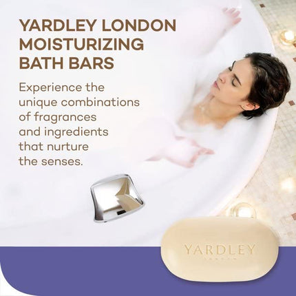 Jabón en barra Yardley London English Lavender con aceites esenciales, barra de 4.25 oz (paquete de 10)