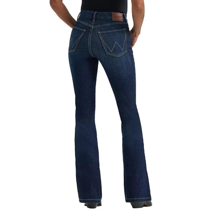 Wrangler Women's Bespoke Madilyn High Rise Flare Jeans Denim 26x30, Denim, 26W x 30L