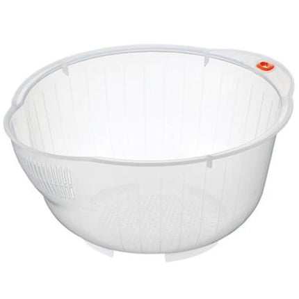 Inomata Plastic Japanese Rice Washing Bowl with Si