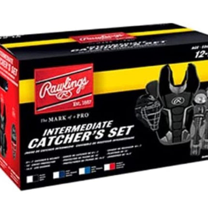 Rawlings | Renegade Series Baseball Catcher's Set | NOCSAE Certified | Intermediate Ages 12-15 | Black/Silver
