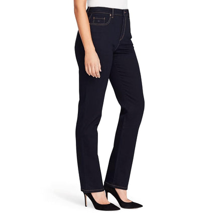 Gloria Vanderbilt Women's Amanda Classic Tapered Jean, Rinse Noir, 8 Short