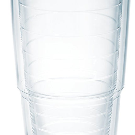 Tervis Vaso aislante de doble pared, fabricado en Estados Unidos, con tapa, mantiene las bebidas frías y calientes, 709 ml, tapa transparente, 1 unidad (paquete de 1)
