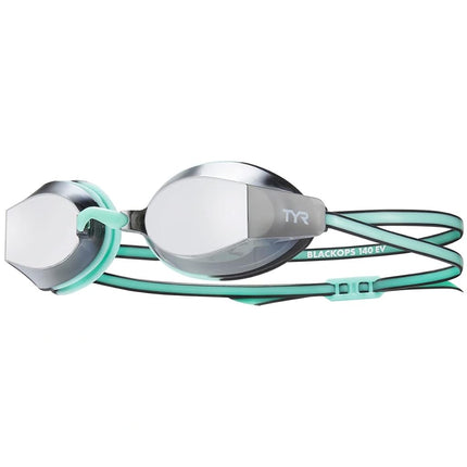 TYR Black Ops 140 EV Racing Women's Swimming Goggles, Silver/Pink Mirrored