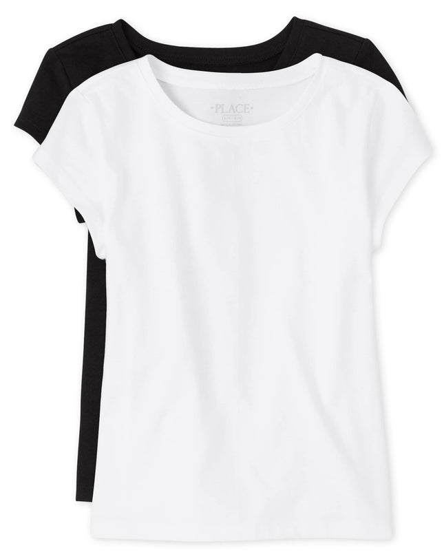 The Children's Place Girls' Short Sleeve Layering 