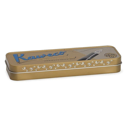 Kaweco STUDENT Transparent Fountain Pen I Premium Acrylic Fountain Pen for Ink Cartridges I Nostalgic Fountain Pen in Transparent with Silver Details I Student Pen 16 cm I Nib: BB (Extra Broad)