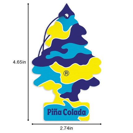 Little Trees Air Fresheners Car Air Freshener. Hanging Tree Provides Long Lasting Scent for Auto or Home. Piña Colada, 24 Air Fresheners