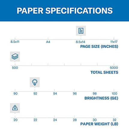 Hammermill Copy Plus Legal Size Paper, 20lb, 92 Bright, 500 Sheets (Acid Free)