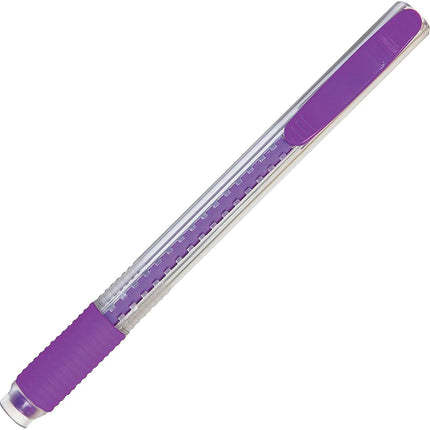 Pentel Clic Retractable Eraser with Grip, Assorted Barrels, 3 Pack (ZE21TBP3M)