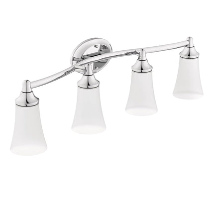 Standard Plumbing Supply Moen YB2864CH Éclairage de salle de bain Eva, Chrome, 10.60 x 10.00 x 34.50 pouces