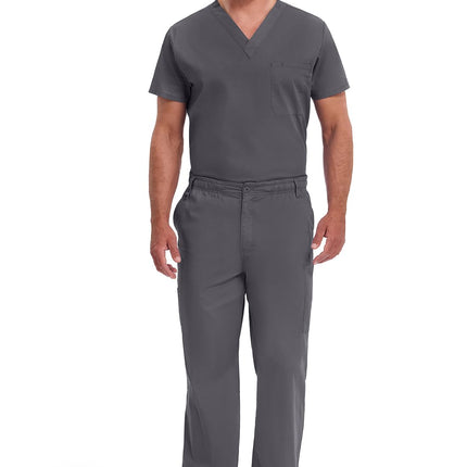 Dickies Men's Pull-On Pant with 7 Pockets Elastic Waistband with Button Closure 81006, Olive, Small