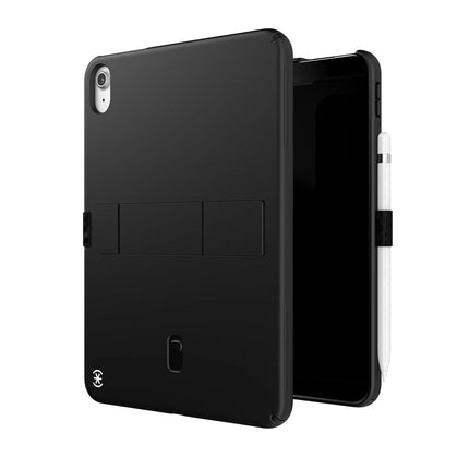 Speck iPad 10.9 Inch Tablet Case and Stand - Scratch Resistant, Drop Protection & Quick Release Kickstand - for iPad 10th Gen 2022 - StandyShell Black/White