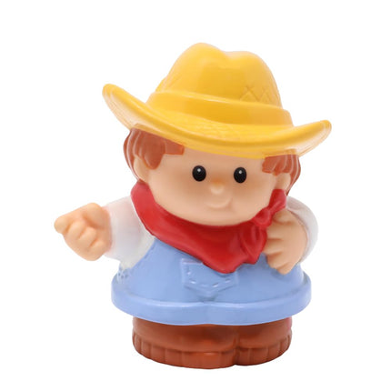 Fisher-Price Replacement Part for Collectible Little People Animal Sounds Farm Playset 72791 - Replacement Farmer Jed Figure Overalls Straw Hat