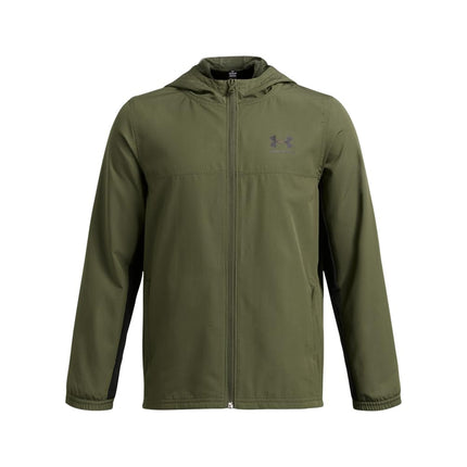 Under Armour Boys Rival Woven Jacket Green M