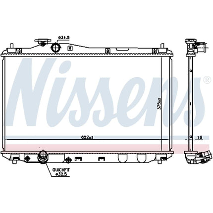 Nissens 681377 Radiator, engine cooling