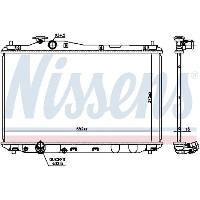 Nissens 681377 Radiator, engine cooling