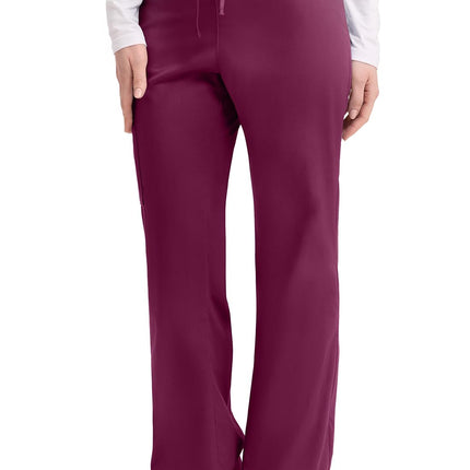 Dickies EDS Signature uniformes médicos para mujer, pantalón cargo con cordón para mujer en popelín cepillado suave 86206, vino, XXXL