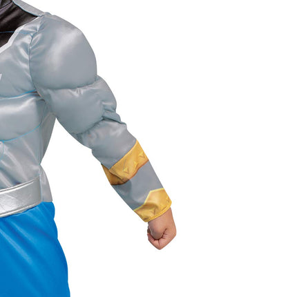 Blue Power Ranger Costume for Toddlers, Official Power Rangers Dino Fury Outfit with Mask