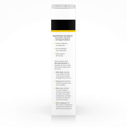 Neutrogena Age Shield Anti-Oxidant Face Lotion Sunscreen, Broad Spectrum Spf 70, Oil-Free Sunscreen, Travel Size 3 Fl. Oz. (Pack of 2)