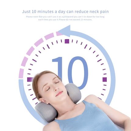 Bespilow Neck Support Pillow,Cervical Neck Roll Memory Foam Pillow,Cervical Traction Device,Neck Stretcher for Tension Muscle Relief Therapy,Neck and Shoulder Pain Relaxer Pink
