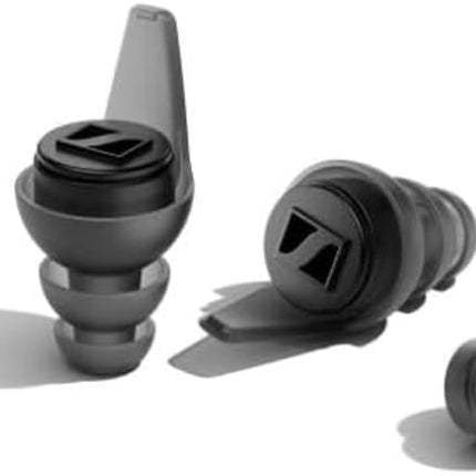 Sennheiser SoundProtex Earplugs - Reusable Hearing Protection with 2 Interchangeable Filters - High Fidelity Sound at a Safe Volume Level - Black