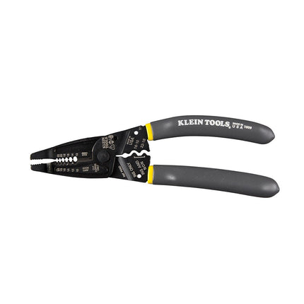 Klein Tools 1009 Multi-Purpose Electrician Tool - Wire Stripper, Crimping & Cutting Tool, Gray/Yellow