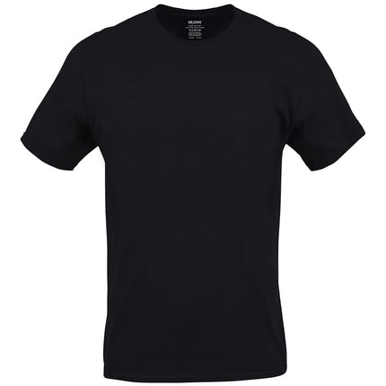 GILDAN Men's Crew T-shirts, Multipack Undershirt, Assorted Black (5-pack), M UK