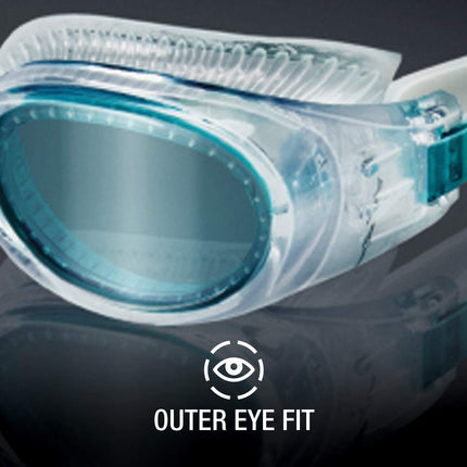 Speedo Hydrospex Classic Goggles, Smoke Ice, One Size