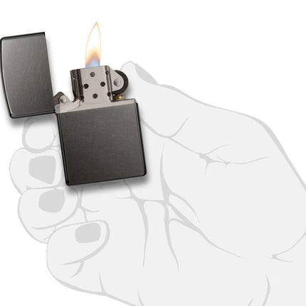 Zippo Plain Grey Dusk Lighter (28378)