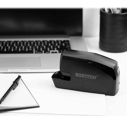 Bostitch Office Portable Electric Stapler, 20 Sheets, AC or Battery Powered, Black (MDS20-BLK)