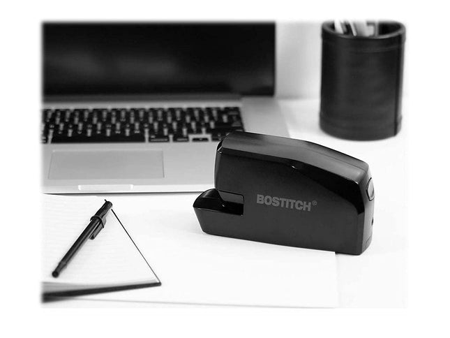 Bostitch Office Portable Electric Stapler, 20 Sheets, AC or Battery Powered, Black (MDS20-BLK)