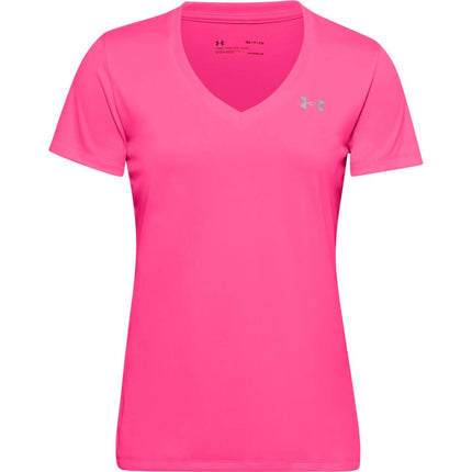 Under Armour Women Tech Short Sleeve V - Solid, La
