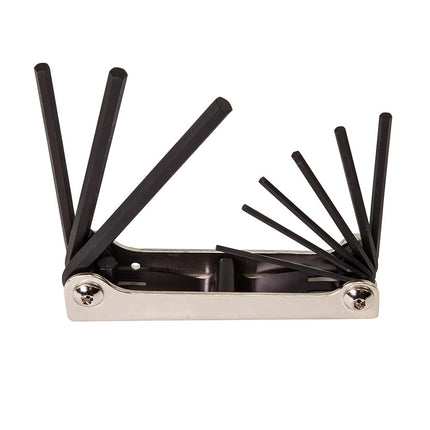 KLEIN TOOLS 70591 Folding Hex Key Set, 9-Key, SAE Sizes