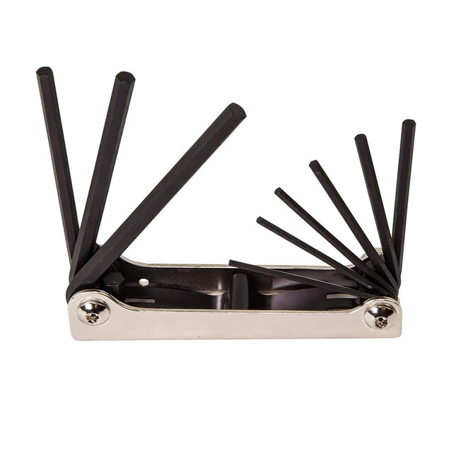 KLEIN TOOLS 70591 Folding Hex Key Set, 9-Key, SAE 