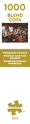 Buffalo Games – Santa in His Workshop – 1000 Piece Jigsaw Puzzle - Premium Gold Collection Giftable Puzzle for Adults – Precision-Cut Pieces, Beautiful Artwork