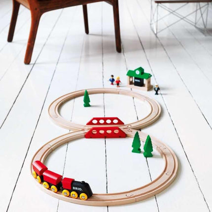 BRIO World 33028 Classic Figure 8 Train Set 22 Pieces for Kids Ages 2+