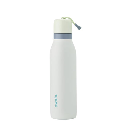 Bouteille d'eau isotherme en acier inoxydable Owala FreeSip Twist avec paille, pour le sport et les voyages, sans BPA, 530 ml, menthe/blanc (Brise glacée)