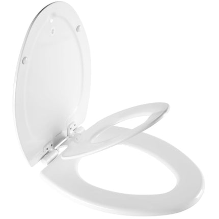 Mayfair 1888SLOW 000 NextStep2 Asiento para inodoro, blanco, alargado (paquete de 1)