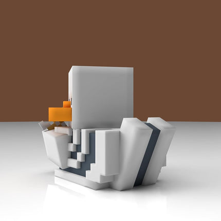 TUBBZ: Minecraft - Hostile Skeleton Mob Rubber Duck Collectable Toy 9 cm