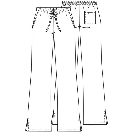 CHEROKEE Women's Flare Leg Drawstring Scrub Pant플레어 레그 드로스트링 스크럽 팬츠 绳 裤pantaln Con Cordn Y Pierna Ancha喇叭腿抽繩磨砂褲بنطلون فلير ليج دروسترينج سكربflare Bein-Hose Mit Kordelzug Medical Pants, Black, XXL