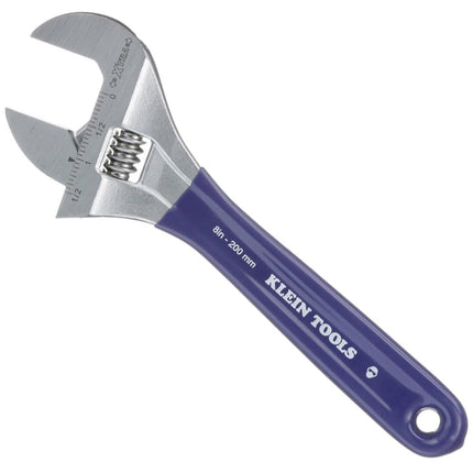 KLEIN TOOLS Adjustable Wrench with Extra-Wide Jaw,