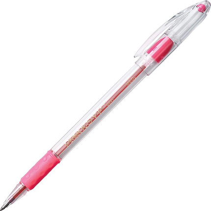 Pentel R.S.V.P. Ballpoint Pen, 1.0mm Medium Tip, Pink Ink, Box of 12 (BK91-P)