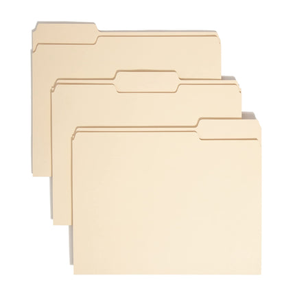 Smead 100% Recycled File Folder, 1/3-Cut Tab, Lett