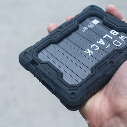 FATBEAR Tactical Military Rugged Shockproof Armor Protective Skin Case Cover for Western Digital WD Black P10 2TB 4TB 5TB Mobile Hard Drive (for P10 4 5TB)