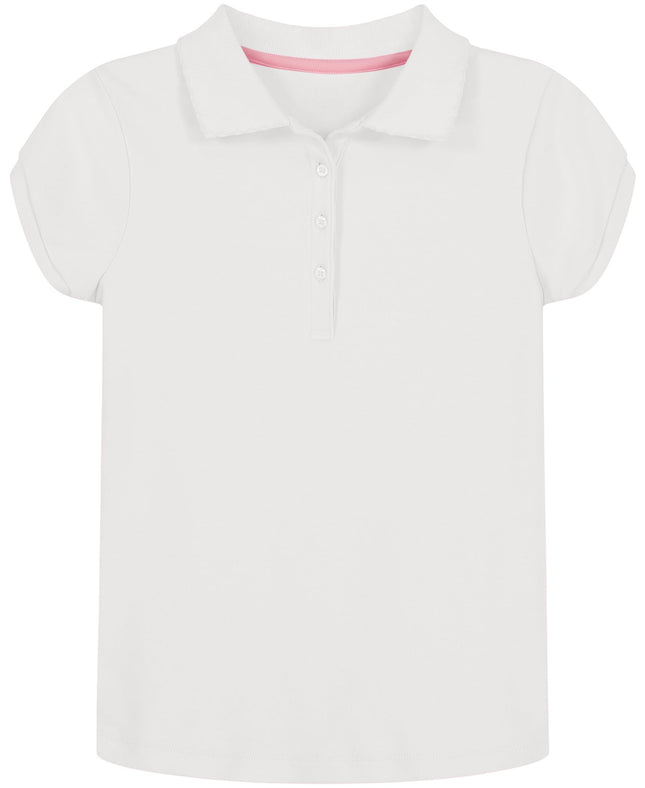 Nautica Girls' School Uniform Short Sleeve Polo Sh